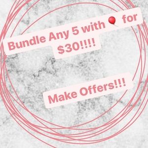 5 items for $30!!! Follow the Balloons 🎈🎈🎈